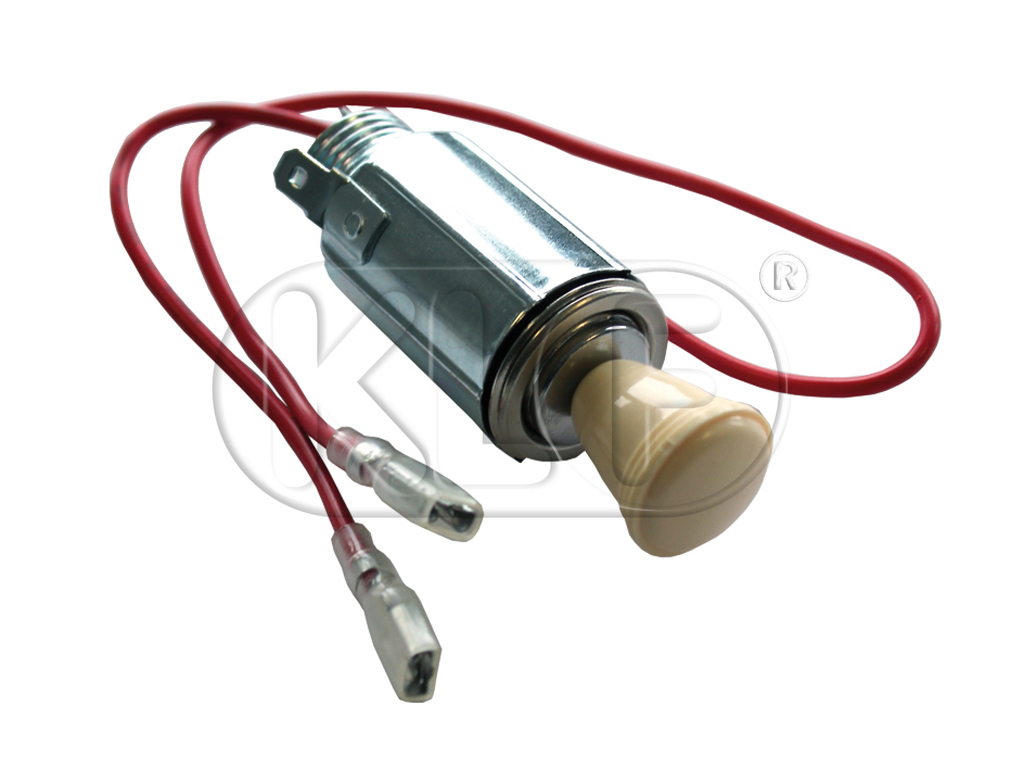 Cigarette Lighter, ivory knob, works 6 and 12 volt, year thru 07/67