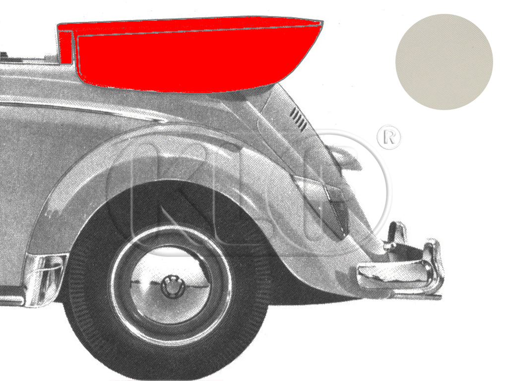 Persenning, Vinyl weiß, Bj. 08/64 - 70 (bis Fg.Nr.1502483109)