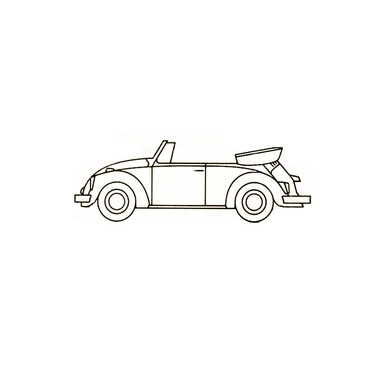VW Käfer Fensterdichtungen vorne / hinten / innen ohne Zierleiste Cabrio -  Bekabo Classicparts
