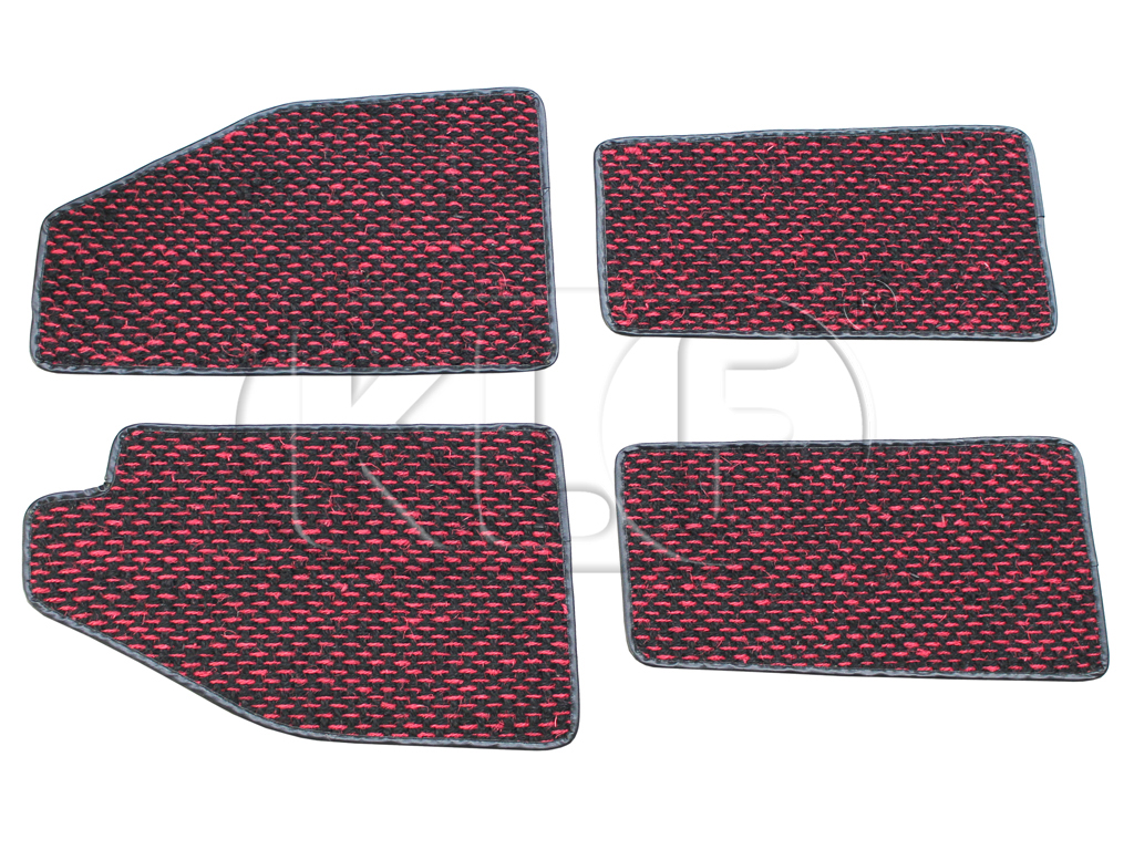 Coco Mats, set of 4, year thru 7/57 red/black