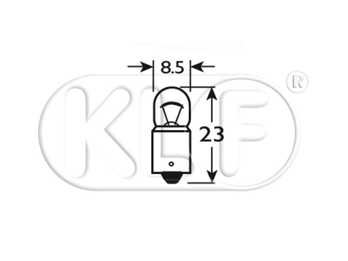 Bulb, 6 volt 4 W