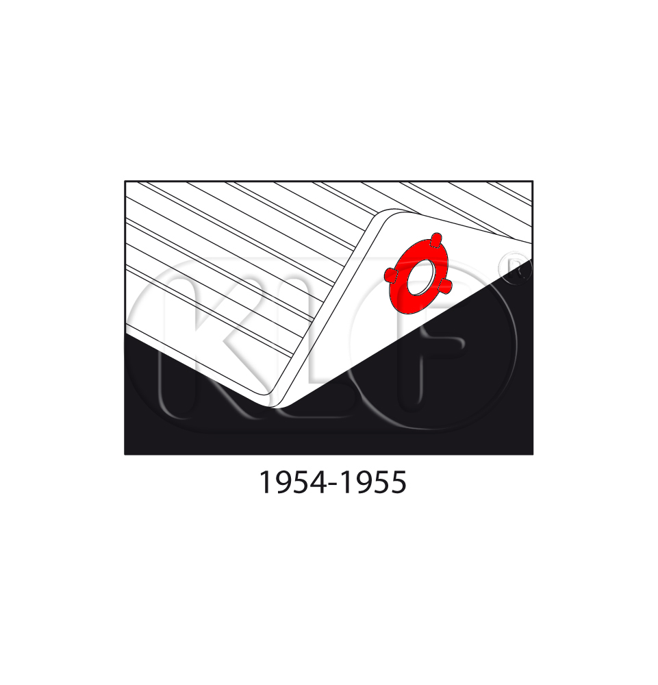 Druckknopf für Bodenmatten Bj. 08/49 - 07/55