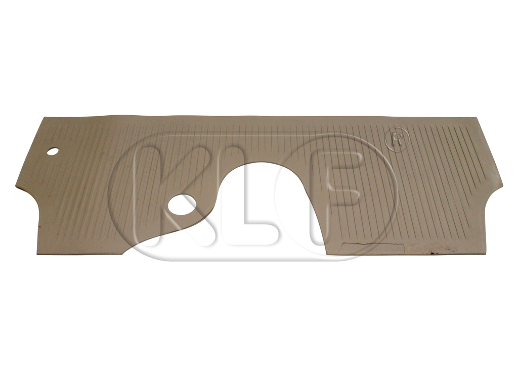 Firewall Mat, rubber, brown year thru 7/59