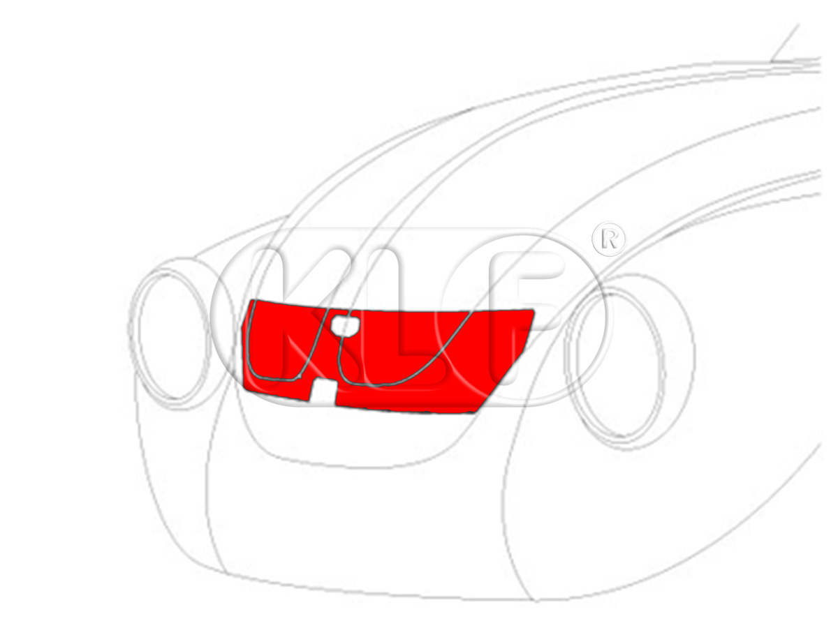 Hood trunk liner, only 1302/1303, year  08/70 - 07/79