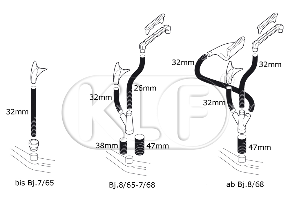 Schlauch, 32mm x 690mm, Pappe/Alu/Pappe