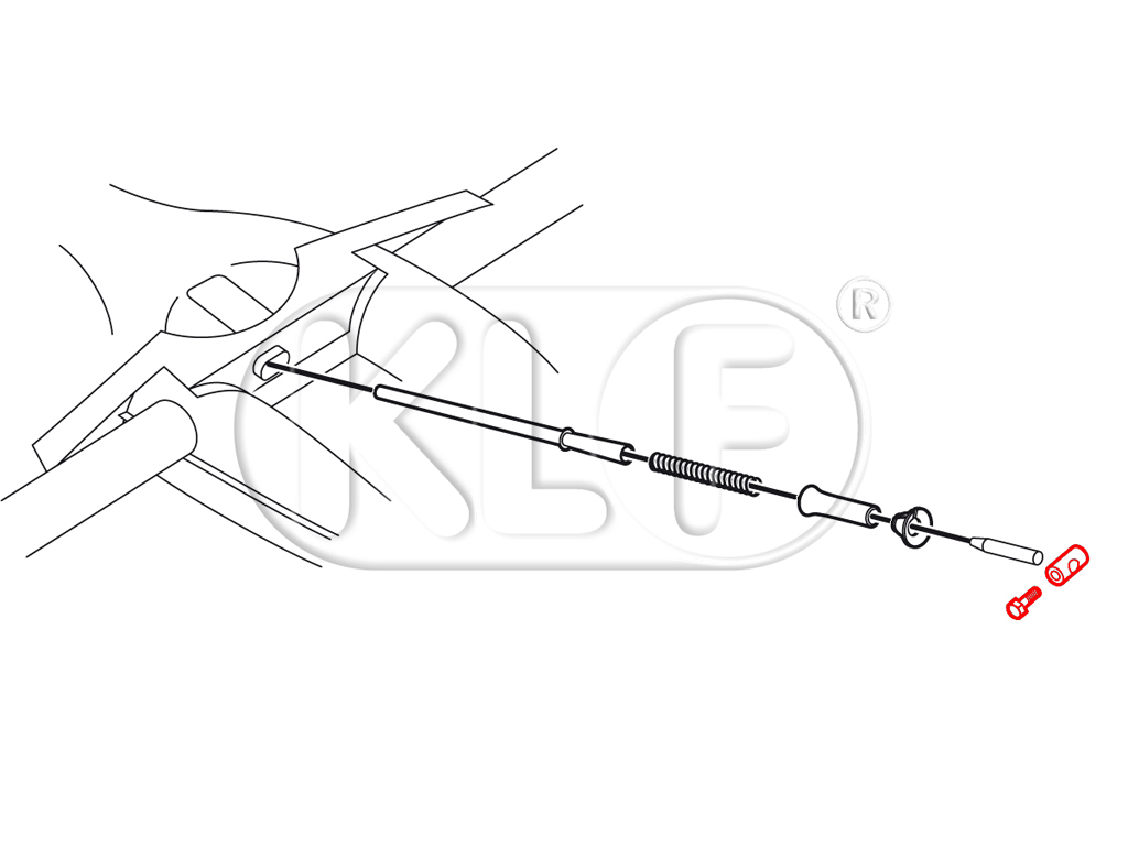 Barrel Nut, accelerator cable