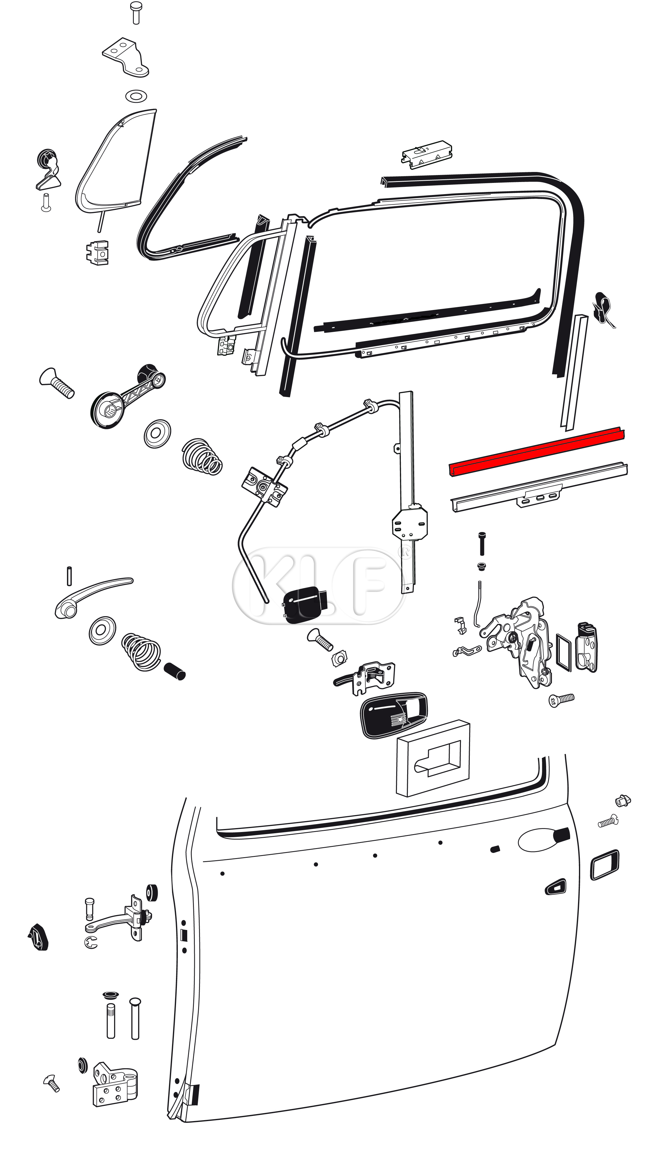 Seal for Window Lifter Channel