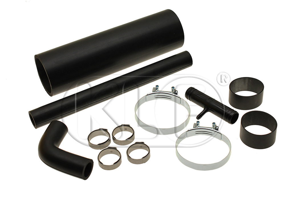 Fuel tank rubber hose and clamp kit, year 08/70 on  (not 1302/1303)