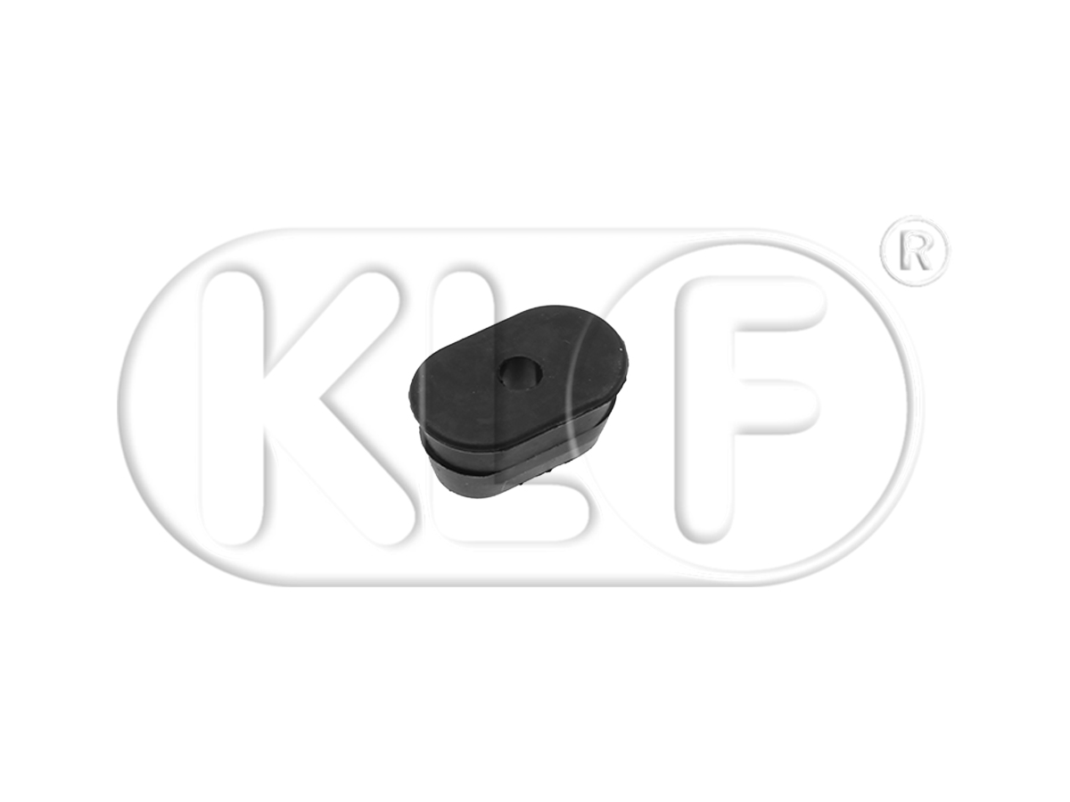 Grommet for fuel line to chassis, oval
