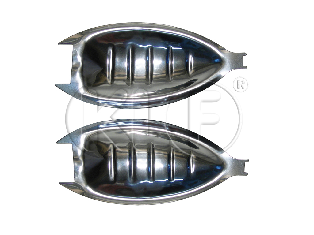 Door Handle Guards chrome, pair, year 8/59-7/67