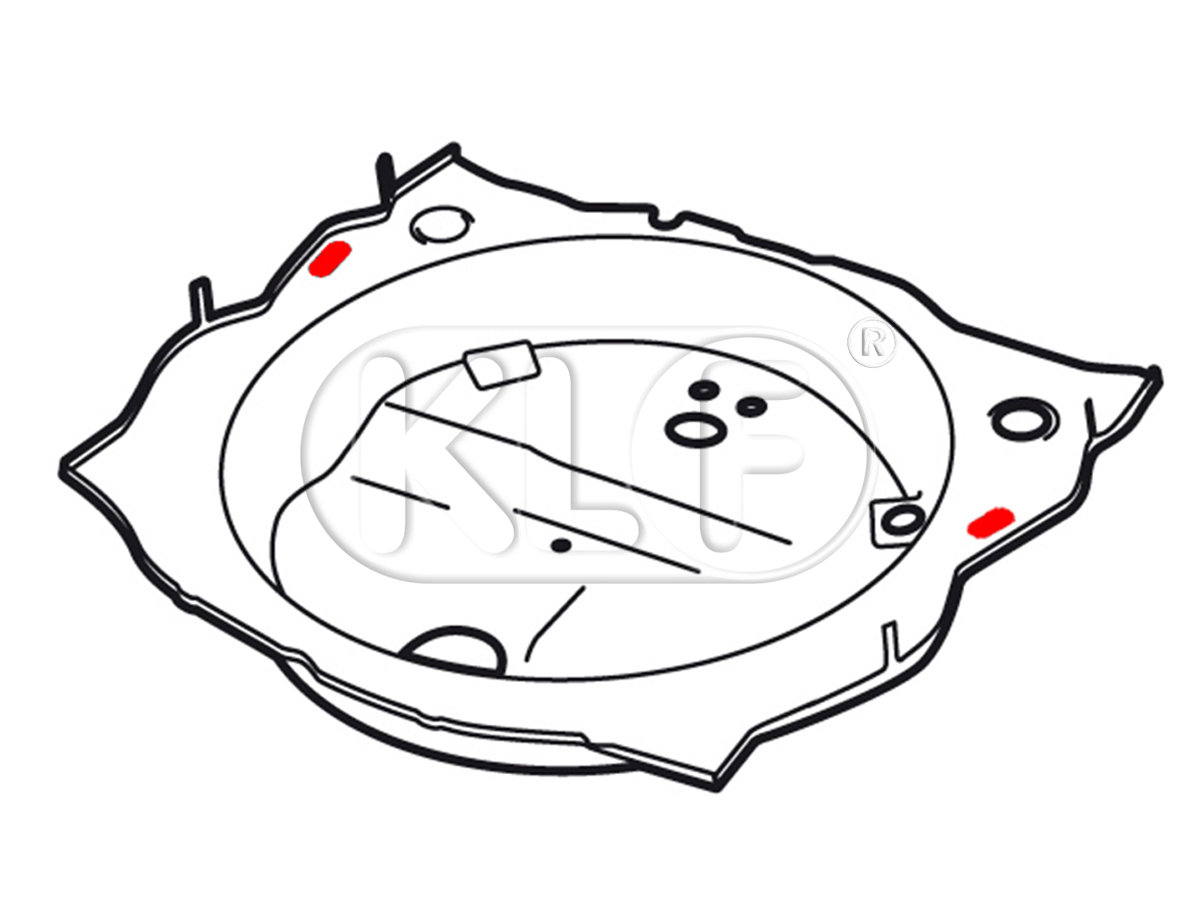 Deckel für Reserveradwanne, außen, nur 1302/1303