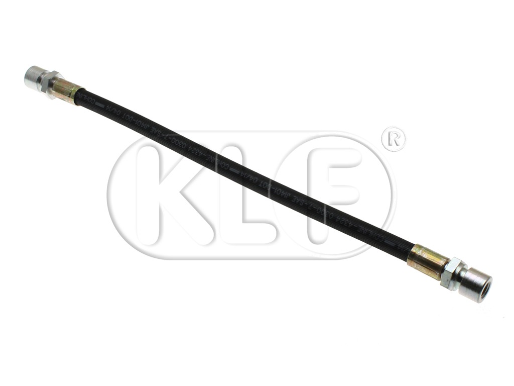 Brake Hose front for drum brakes, 335mm, year 08/70 on, 1302/1303 only