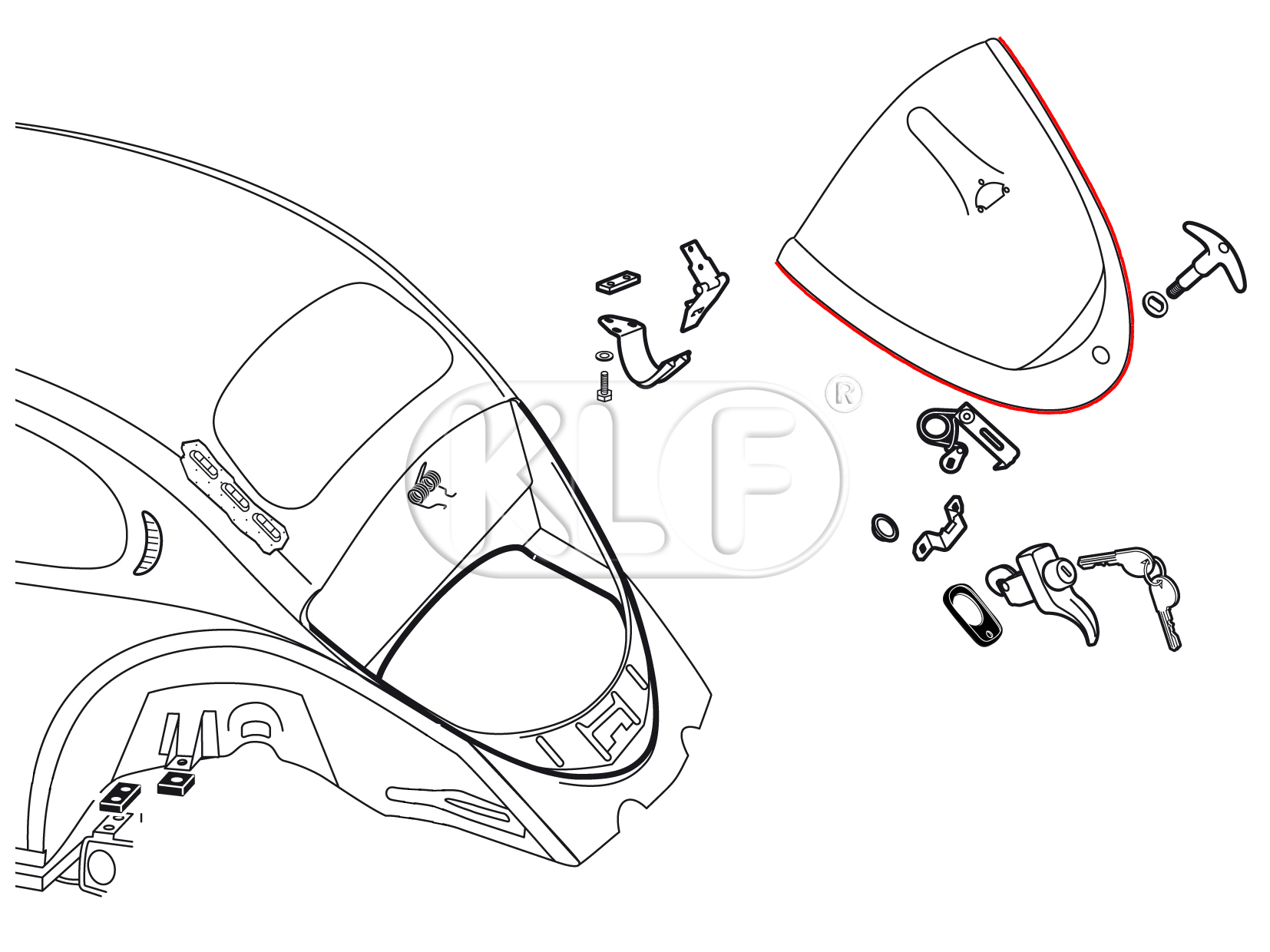 Deck Lid Seal "mexico" style