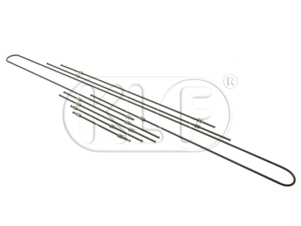 Brake Pipe Set, swing axle, year 08/66 on (not 1302/1303)