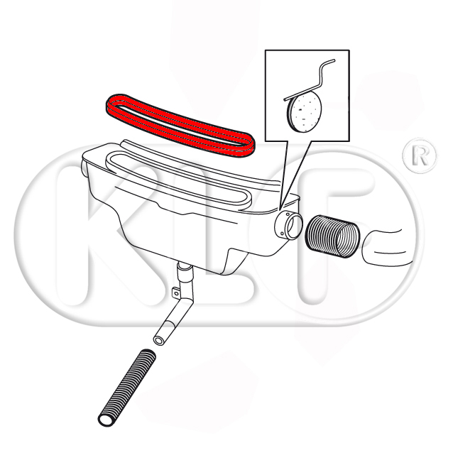 Seal for Fresh Air Control Box, not 1303