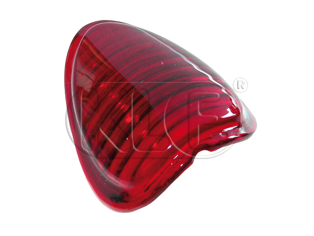 Tail Light Lens, heart shape, plastic, year 10/52-9/55