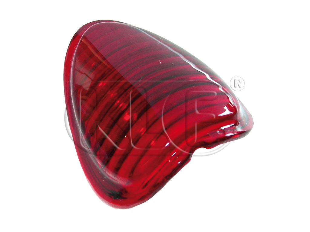 Tail Light Lens, heart shape, plastic, year 10/52-9/55 Tail Light Lens, heart shape, plastic, year 10/52-9/55