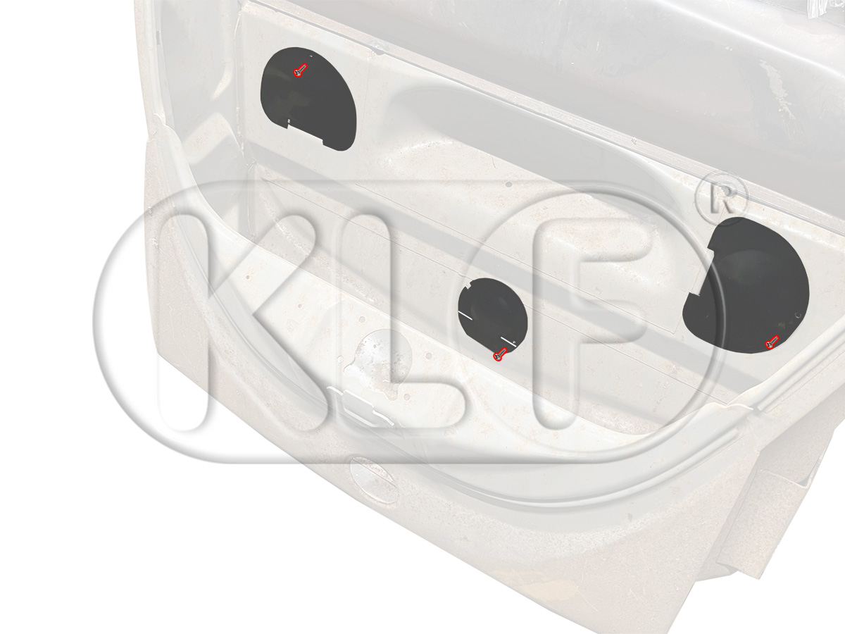 Mounting kit for spare wheel cover (not 1302/1303)