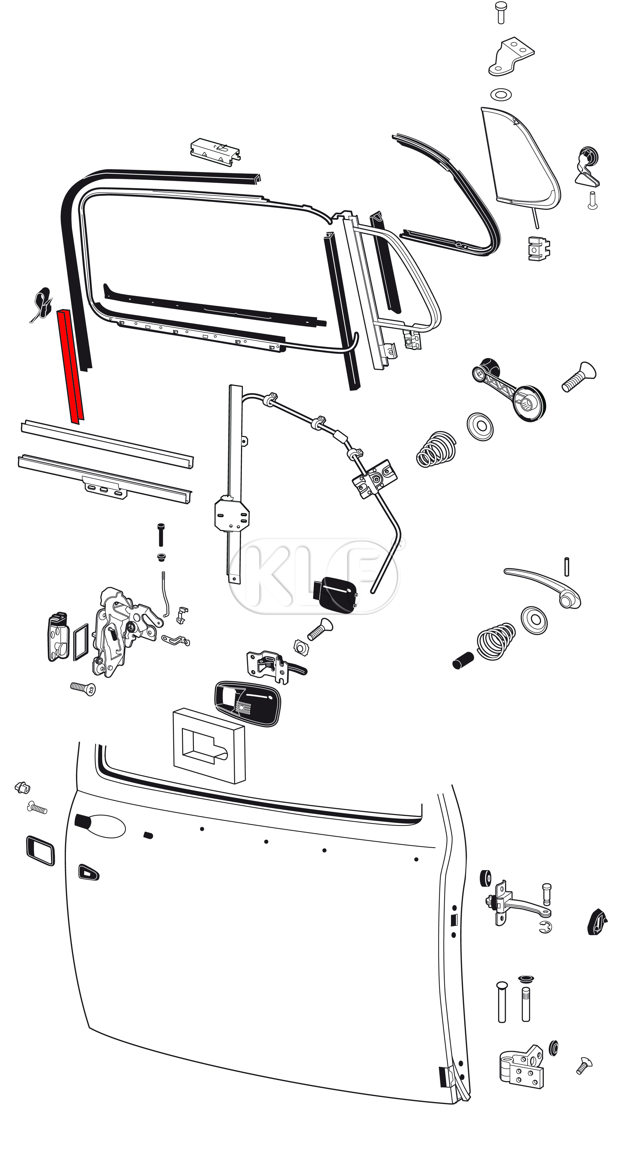 Window Guide Channel, right, year 8/64-7/74