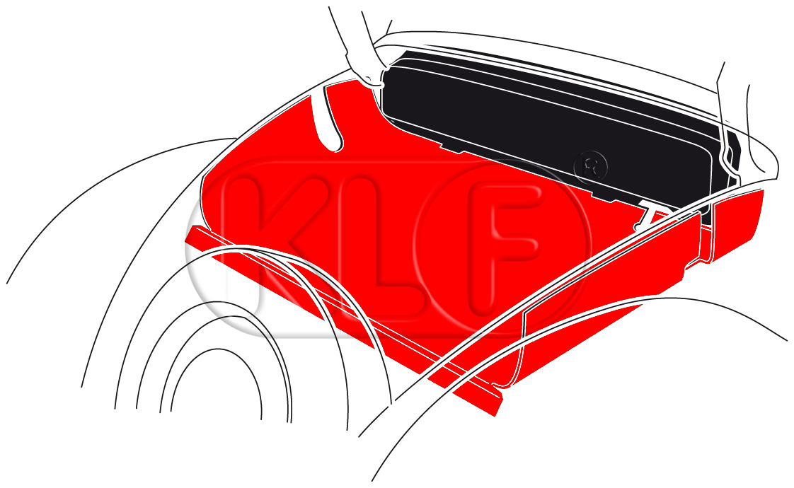 Kofferraumpappe, Bj. 08/60 - 07/67