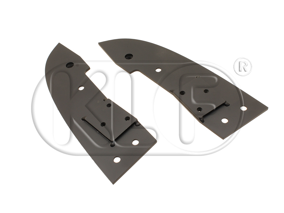 Header Bow Mounting Plates, pair, year 8/57-7/67 