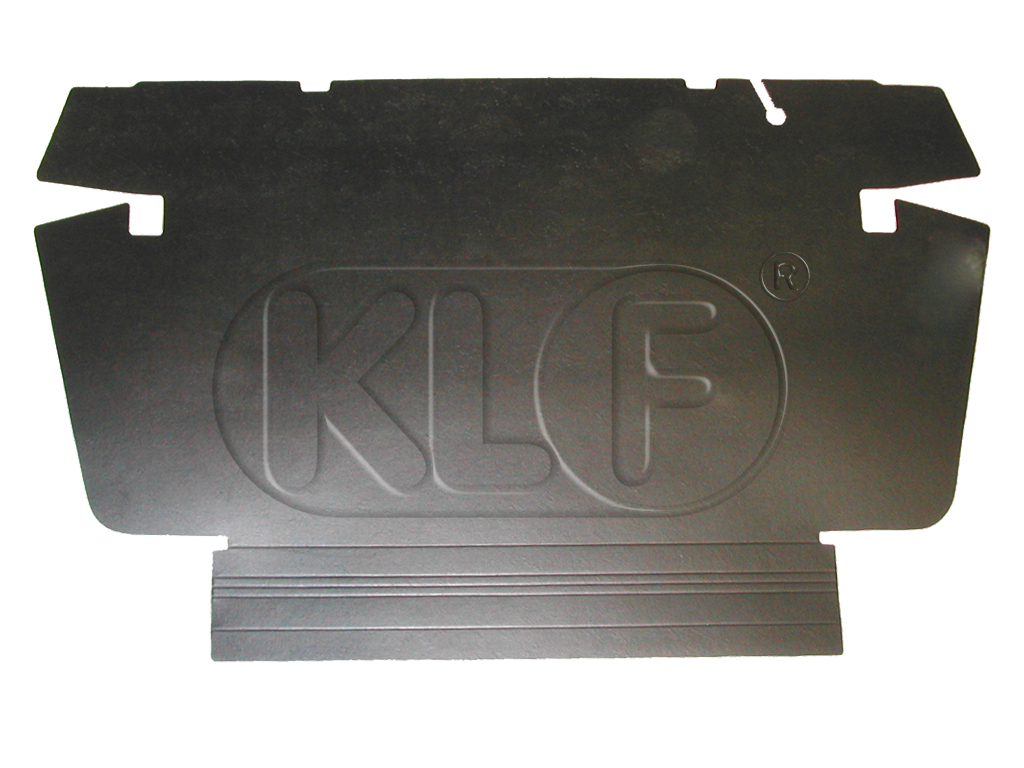 Trunk Liner, black, hardboard, year 8/60-7/67