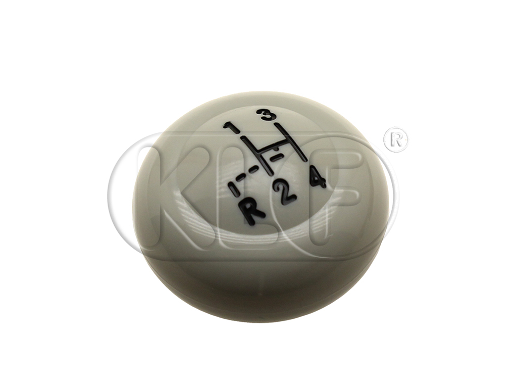 Shift Knob, grey, 10mm thread, shift pattern, year thru 07/60